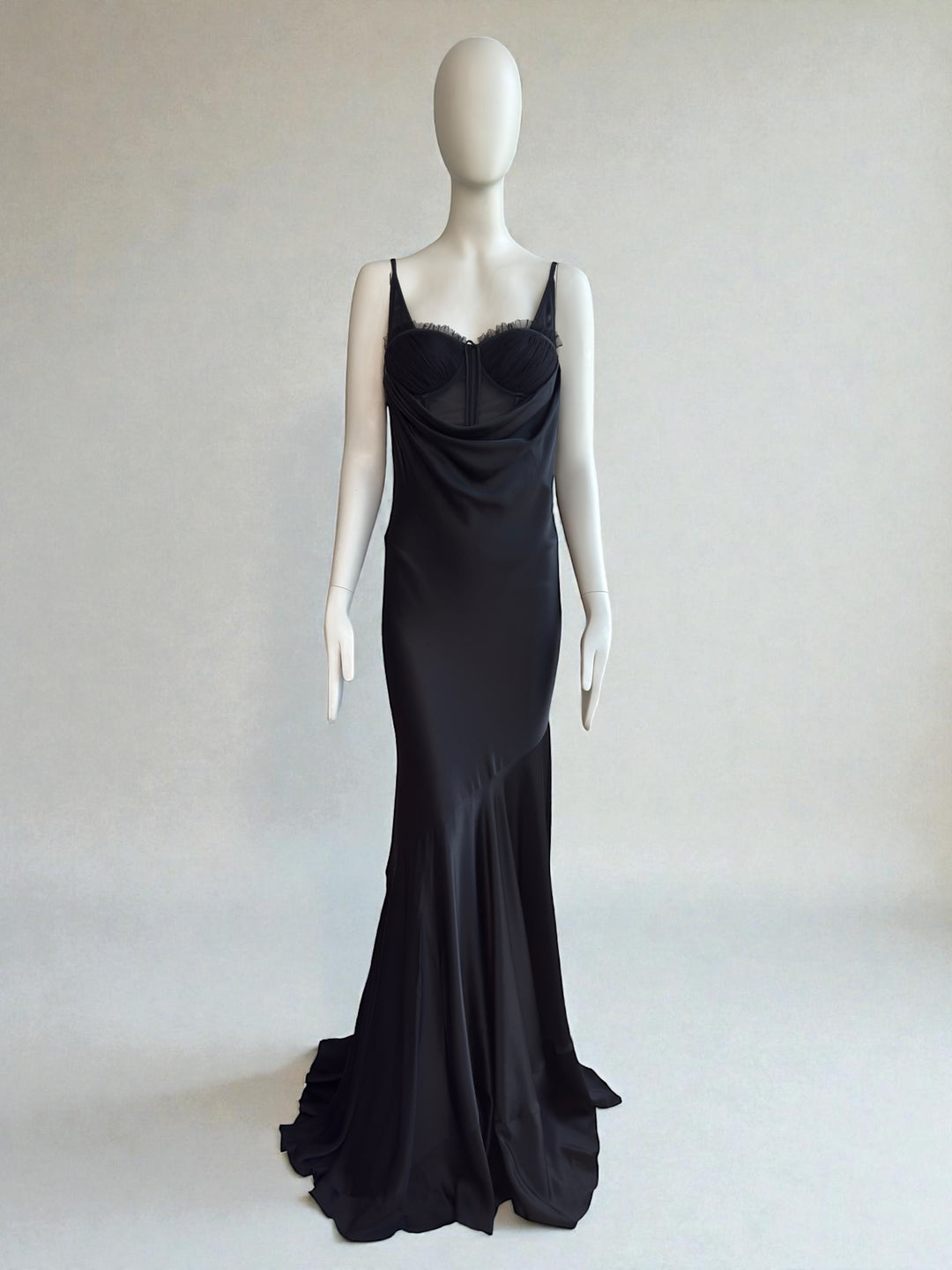 Alexander McQueen S/S 2004 “Deliverance” Corset Silk Evening Dress