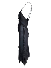 Roberto Cavalli S/S 2003 Beaded Silk Dress