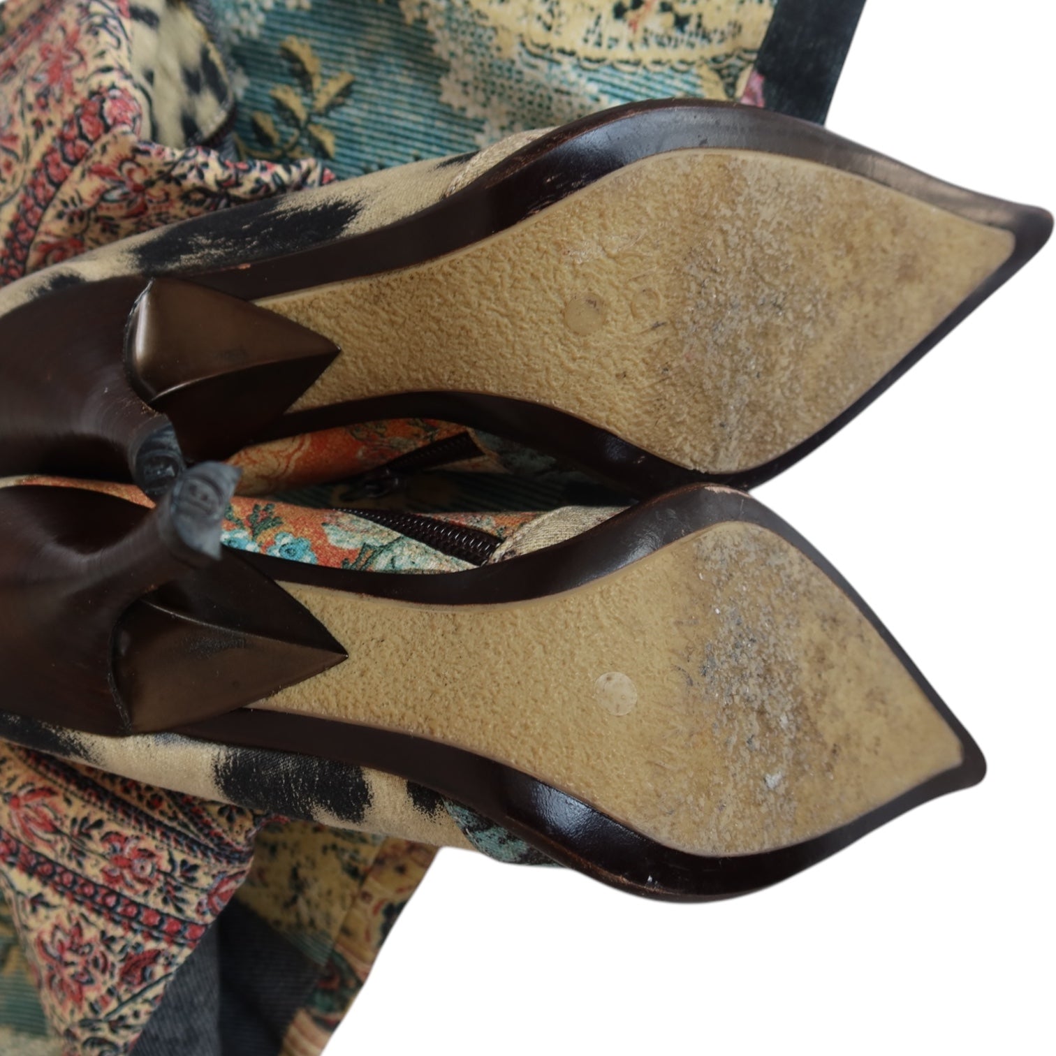 Roberto Cavalli F/W 2002 Patchwork Boots
