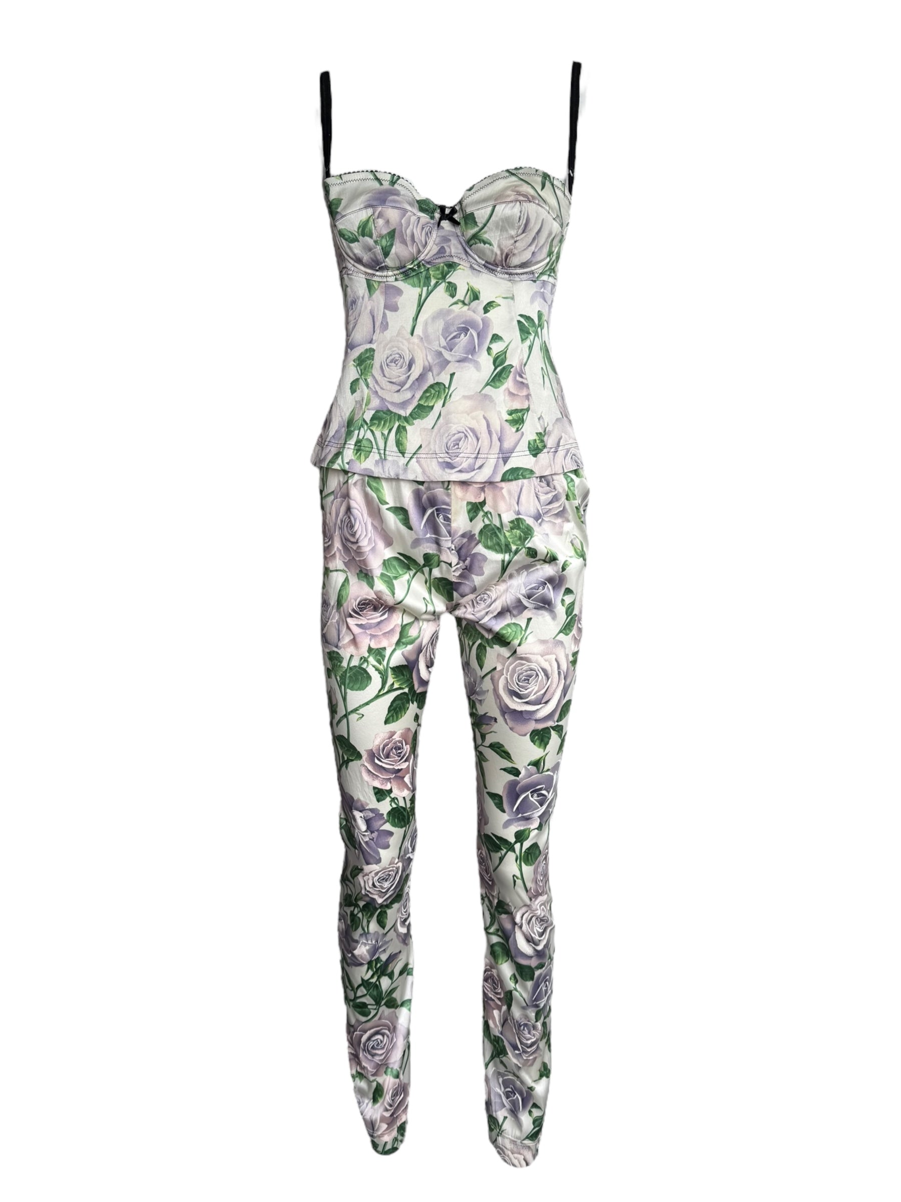 Dolce & Gabbana 2000 Silk Top & Pants