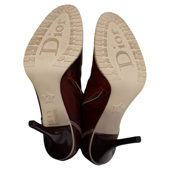 Christian Dior By John Galliano Embroidered Boots