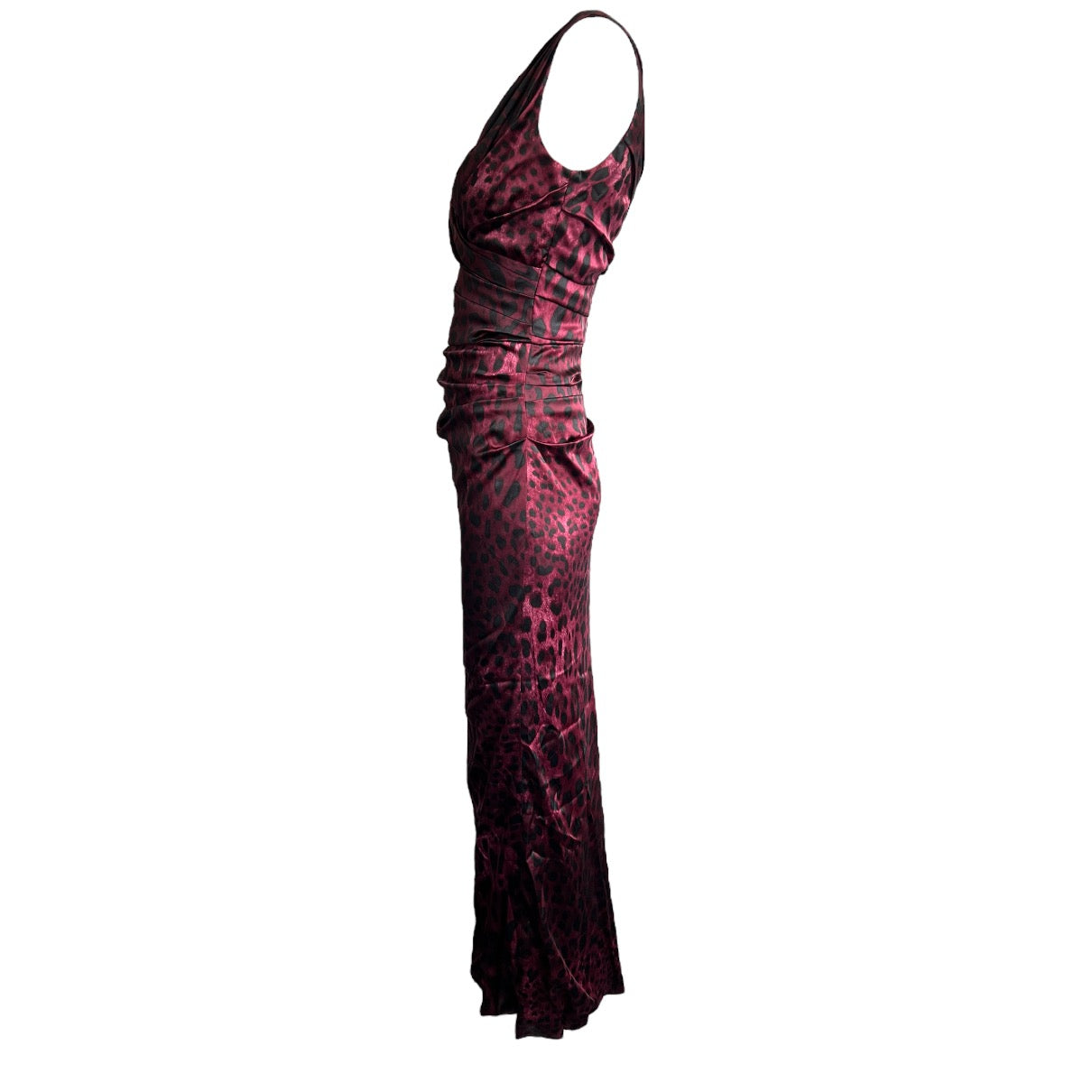Dolce & Gabbana Leopard Silk Maxi Dress