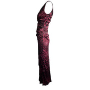Dolce & Gabbana Leopard Silk Maxi Dress