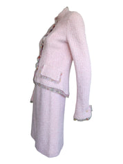Chanel Resort 04C Pink Tweed Skirt Suit