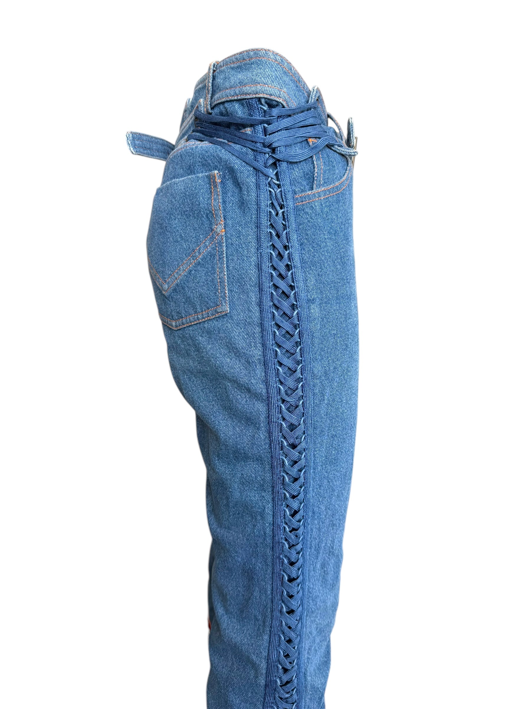 Christian Dior F/W 2002 Embroidery Jeans
