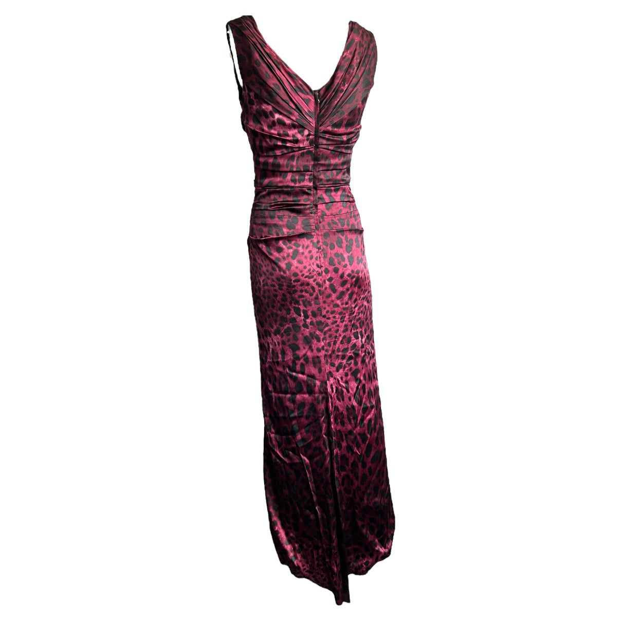 Dolce & Gabbana Leopard Silk Maxi Dress