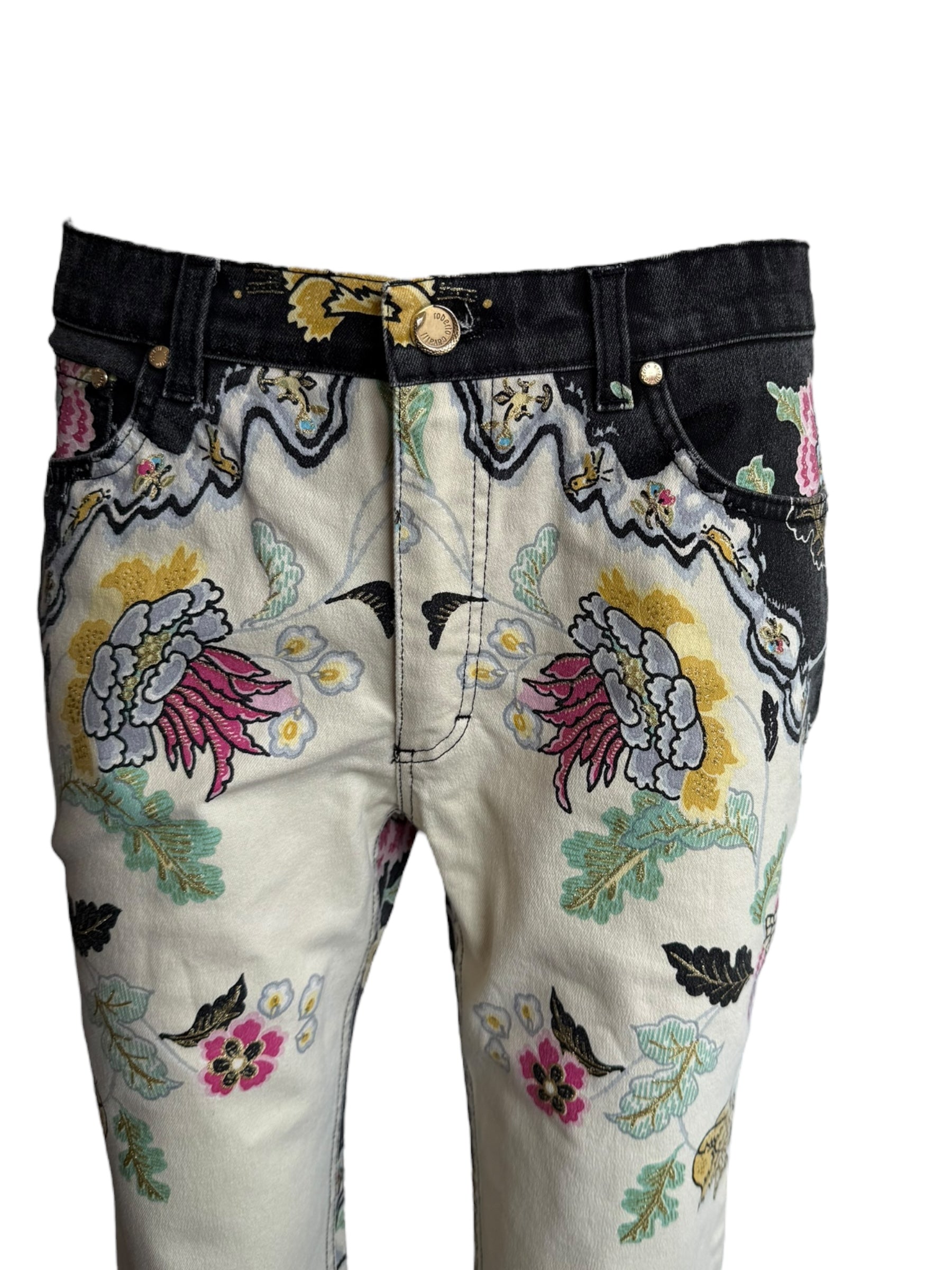 Roberto Cavalli S/S 2003 Cheongsam Jeans