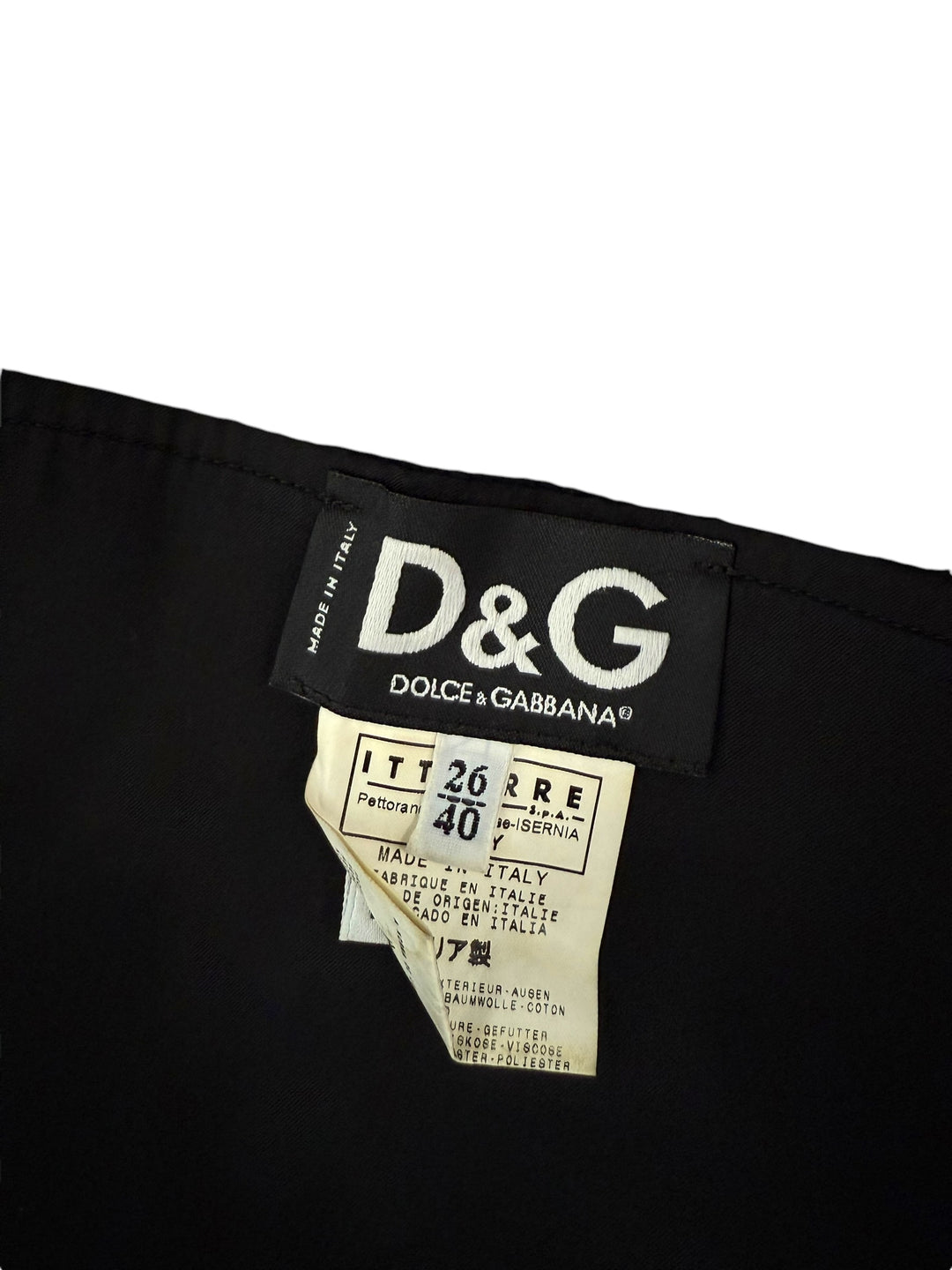 Dolce & Gabbana D&G F/W 2002 Corduroy Bustier Top