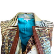 Roberto Cavalli S/S 2002 Lion Silk Set
