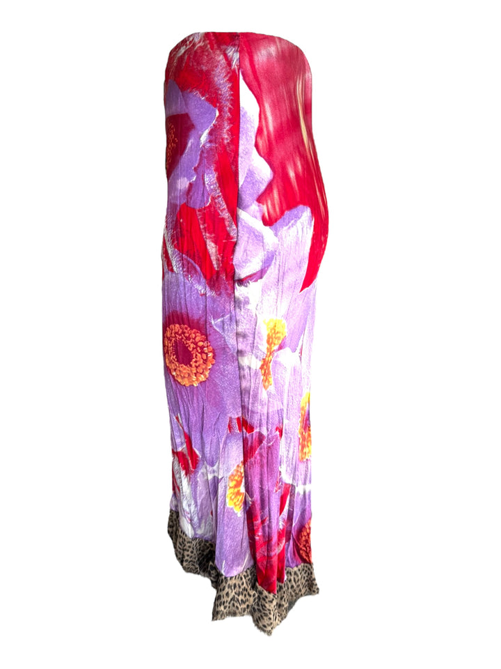 Roberto Cavalli S/S 2000 Floral Silk Skirt