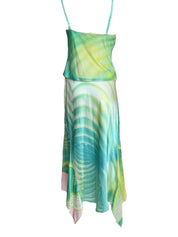 Roberto Cavalli S/S 2001 Psychedelic Print Silk Set