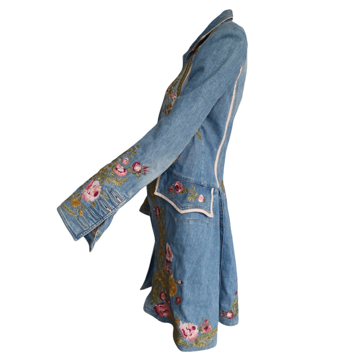 Roberto Cavalli S/S 2003 Embroidered Denim Jacket