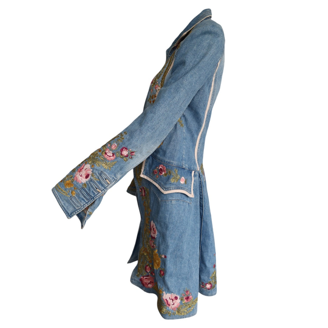 Roberto Cavalli S/S 2003 Embroidered Denim Jacket