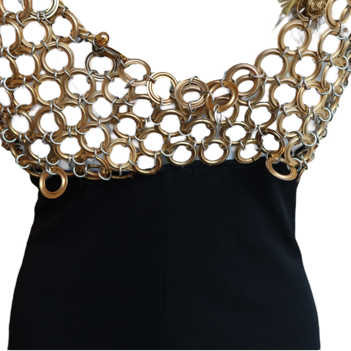 Paco Rabbane 1990 Jersey Metal Dress