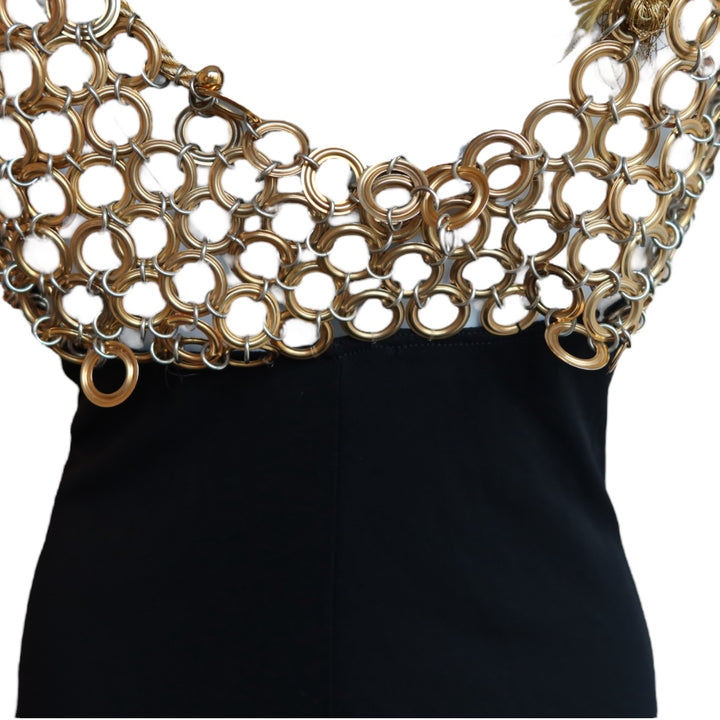 Paco Rabbane 1990 Jersey Metal Dress