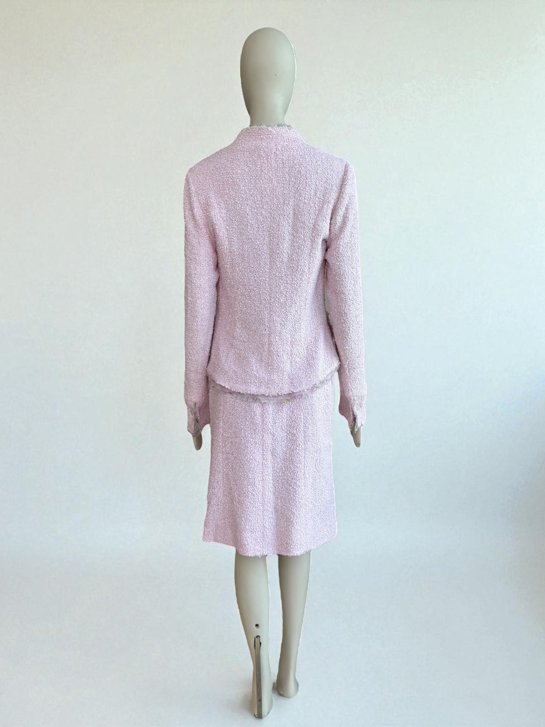 Chanel Resort 04C Pink Tweed Skirt Suit