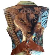 Roberto Cavalli S/S 2002 Lion Silk Set