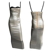 Dolce & Gabbana metallic silver dress F/W 1998