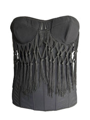 Dolce & Gabbana Fringe Sheer Corset