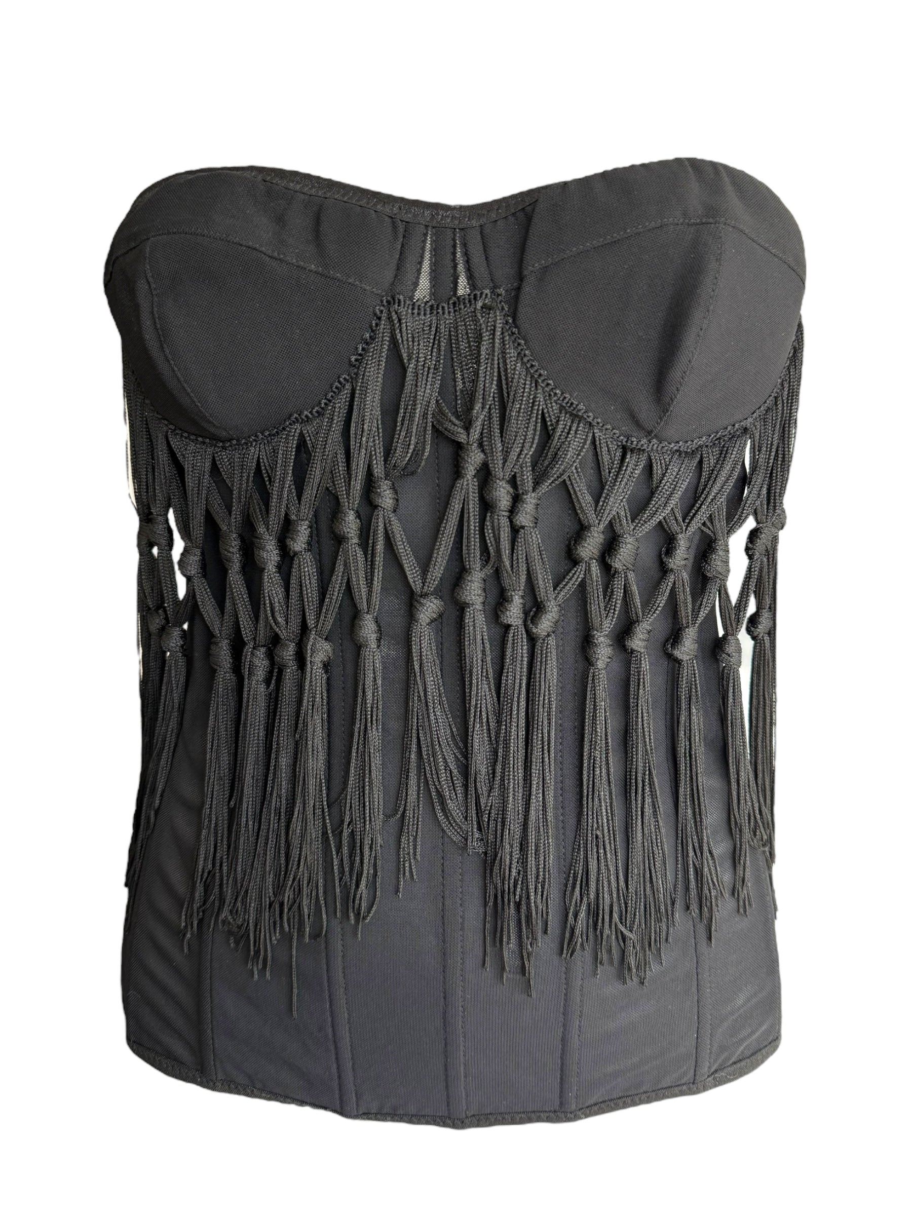 Dolce & Gabbana Fringe Sheer Corset