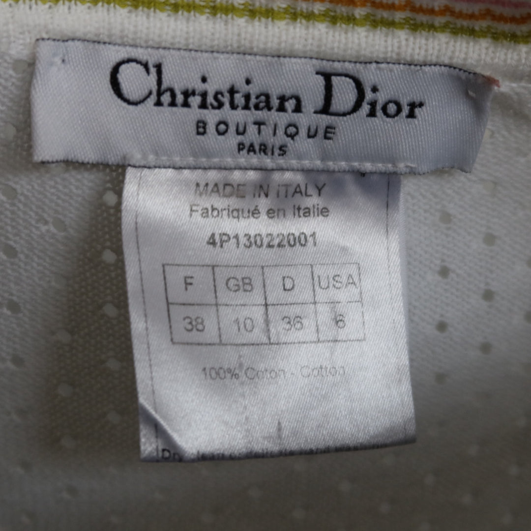 Christian Dior White Mesh Logo Jacket