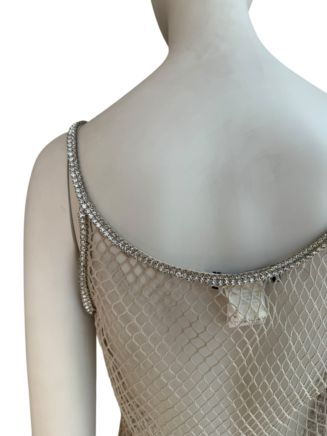 Dolce & Gabbana S/S 2002 Fishnet Swarovski Top