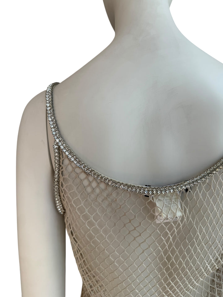 Dolce & Gabbana S/S 2002 Fishnet Swarovski Top