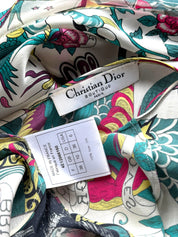 Christian Dior S/S 2004 Gispy Gitane Tattoo Silk Dress