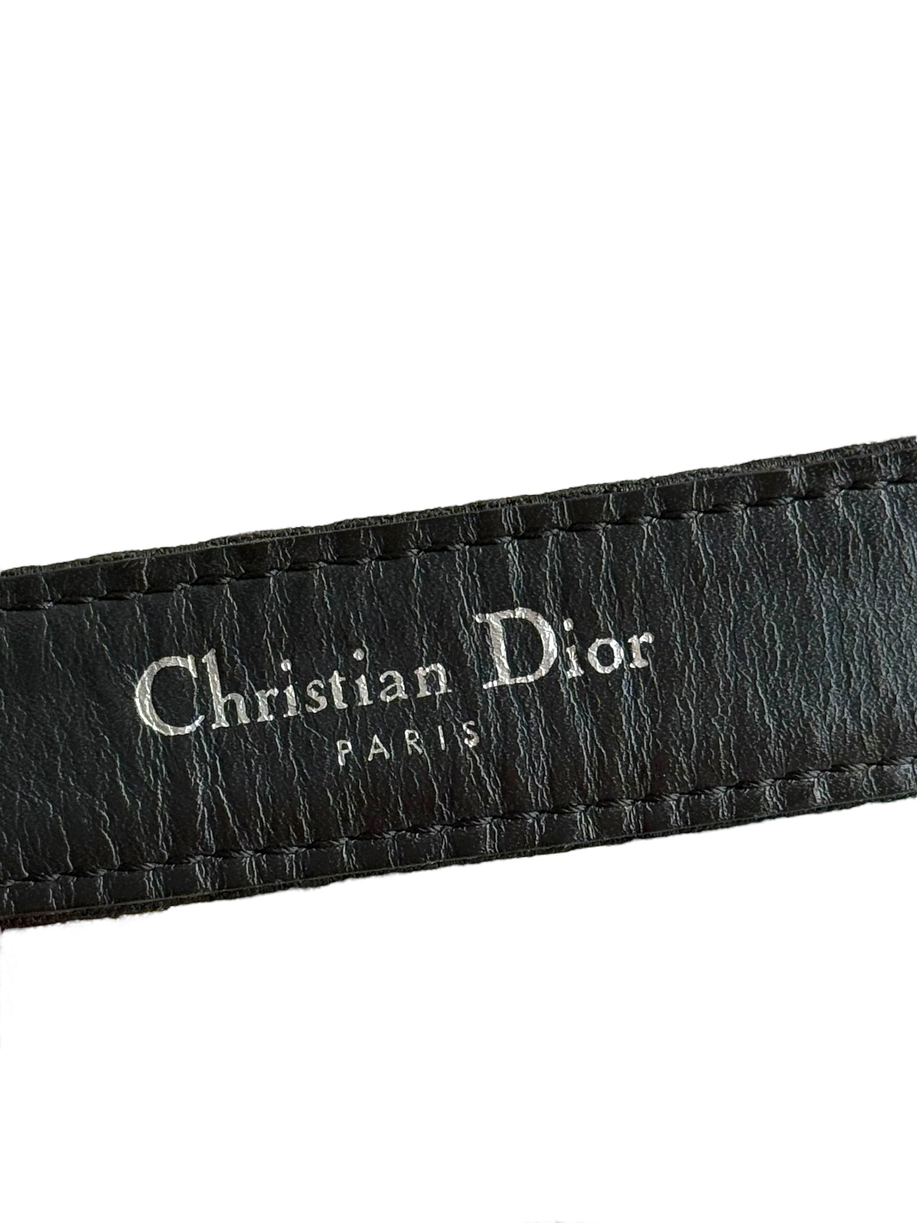 Christian Dior All Over Logo CD Buckle