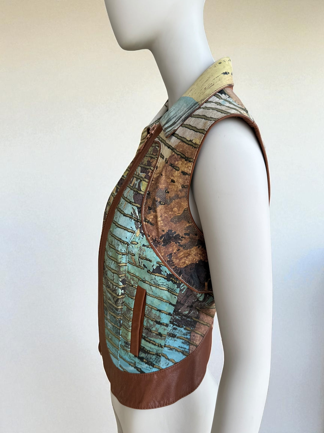 Roberto Cavalli S/S 2002 Lion Leather Gilet