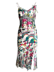 Christian Dior S/S 2004 Gispy Gitane Tattoo Silk Dress