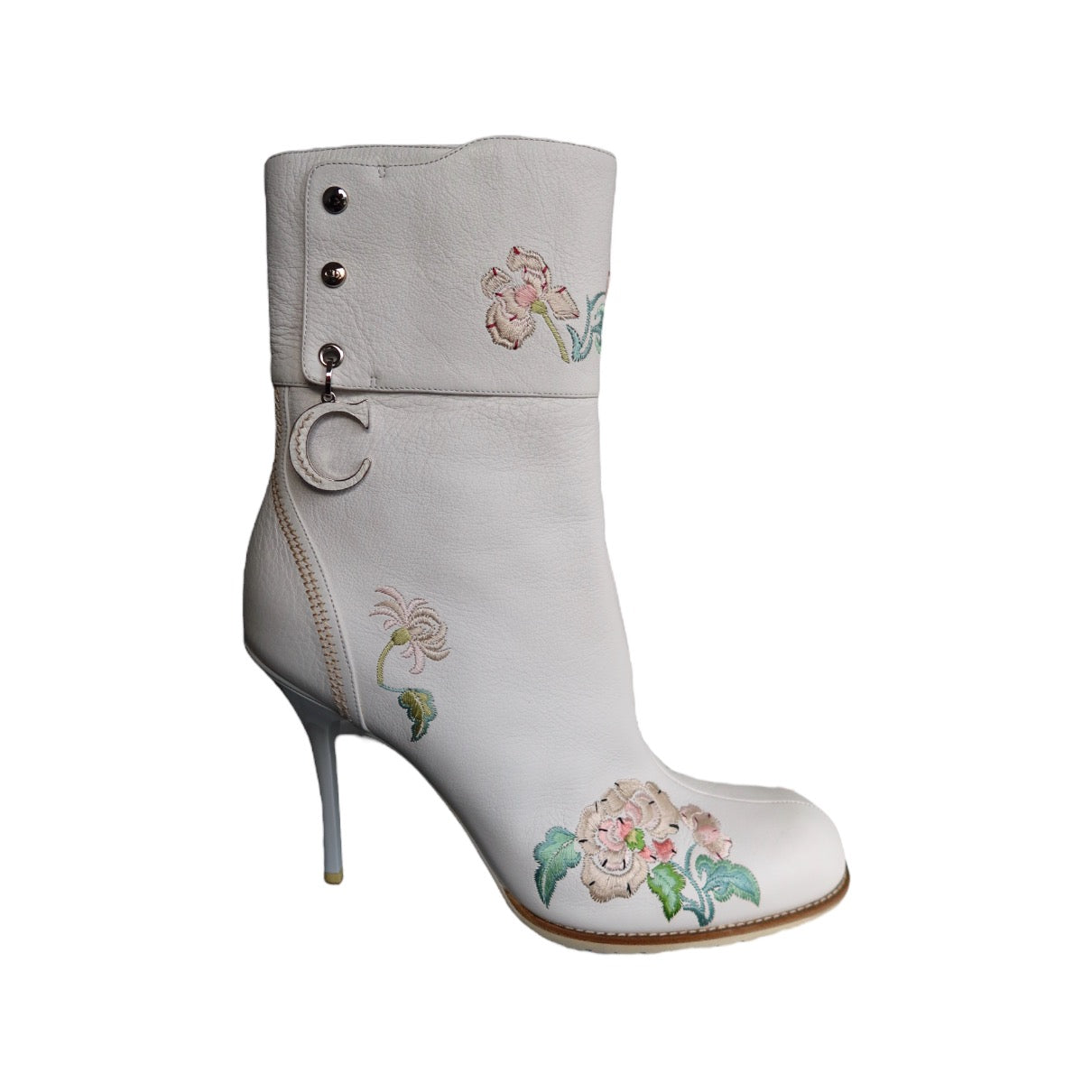 Christian Dior By John Galliano Embroidered Boots