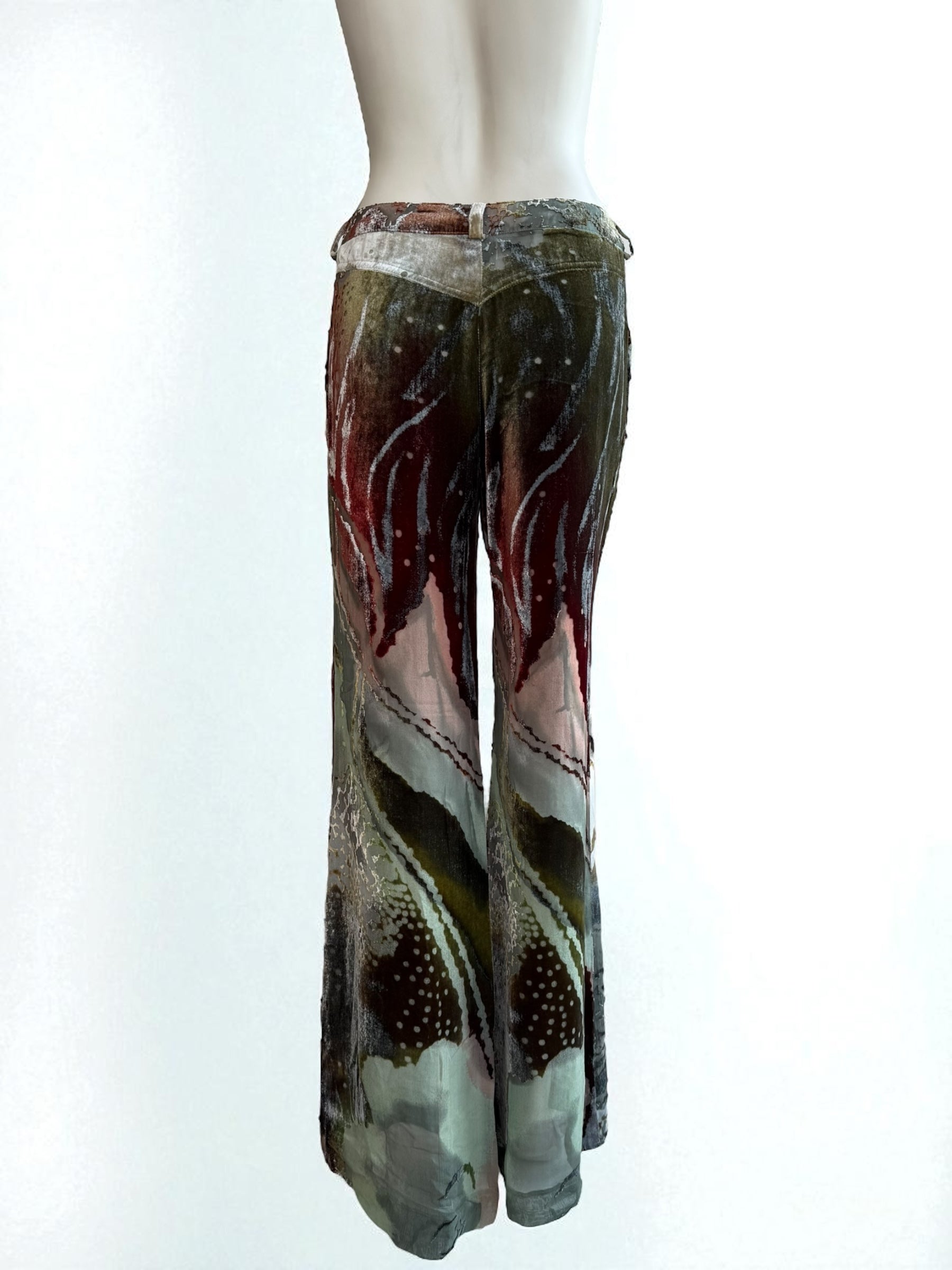 Christian Dior F/W 2001 Velvet Silk Pants