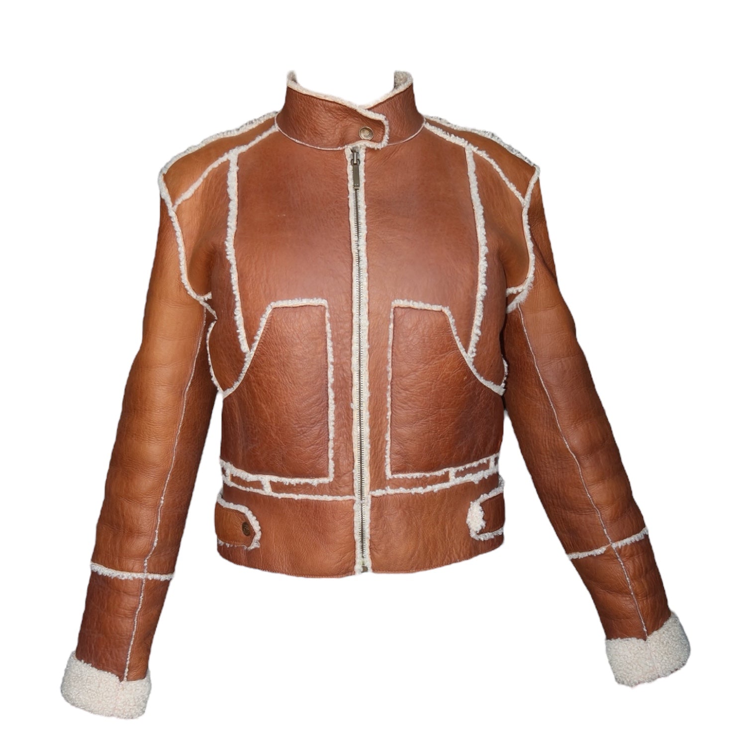 Christian Dior F/W 2002 Thin Lamb Shearling Jacket