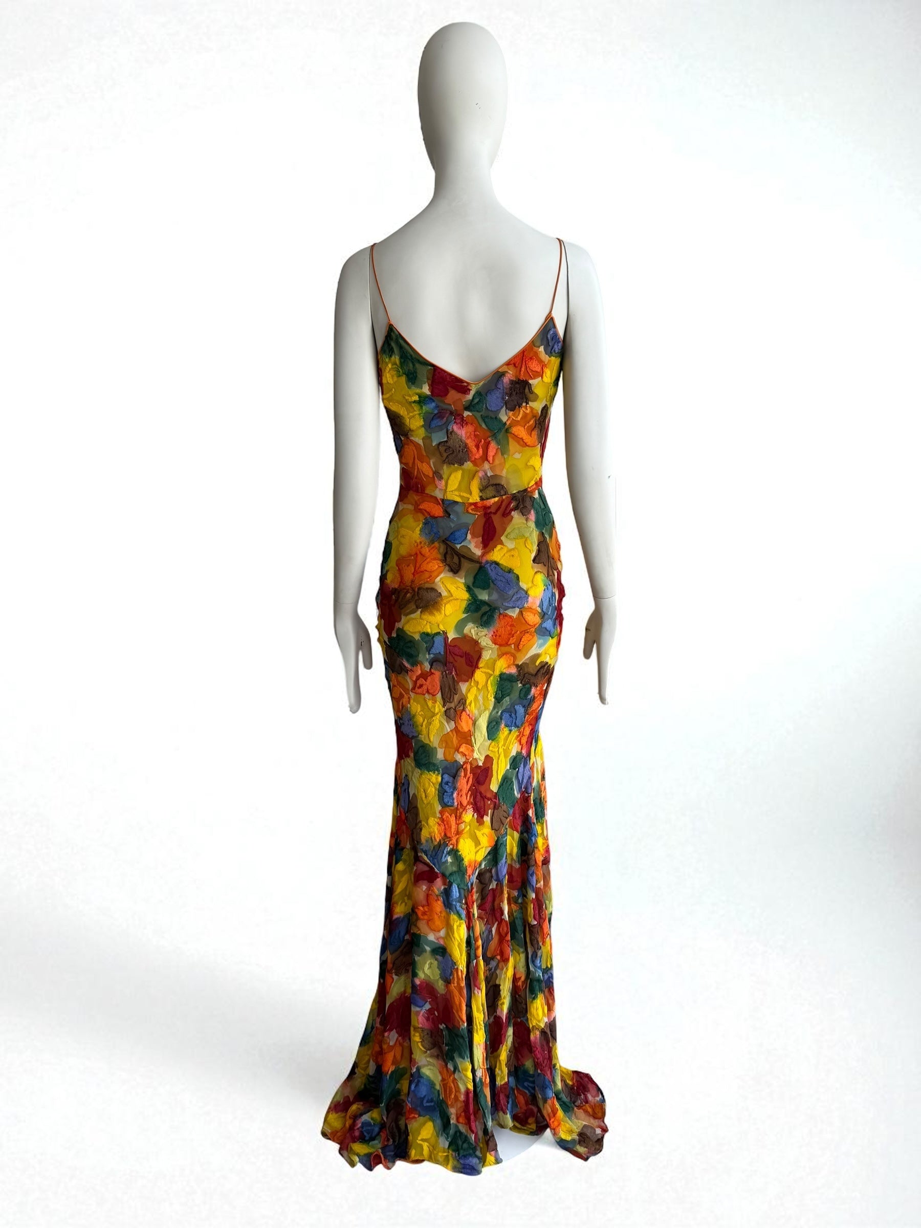 John Galliano S/S 2003 Velvet Silk Maxi Gown
