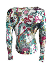 Christian Dior S/S 2004 Gispy Gitane Tattoo Cardigan