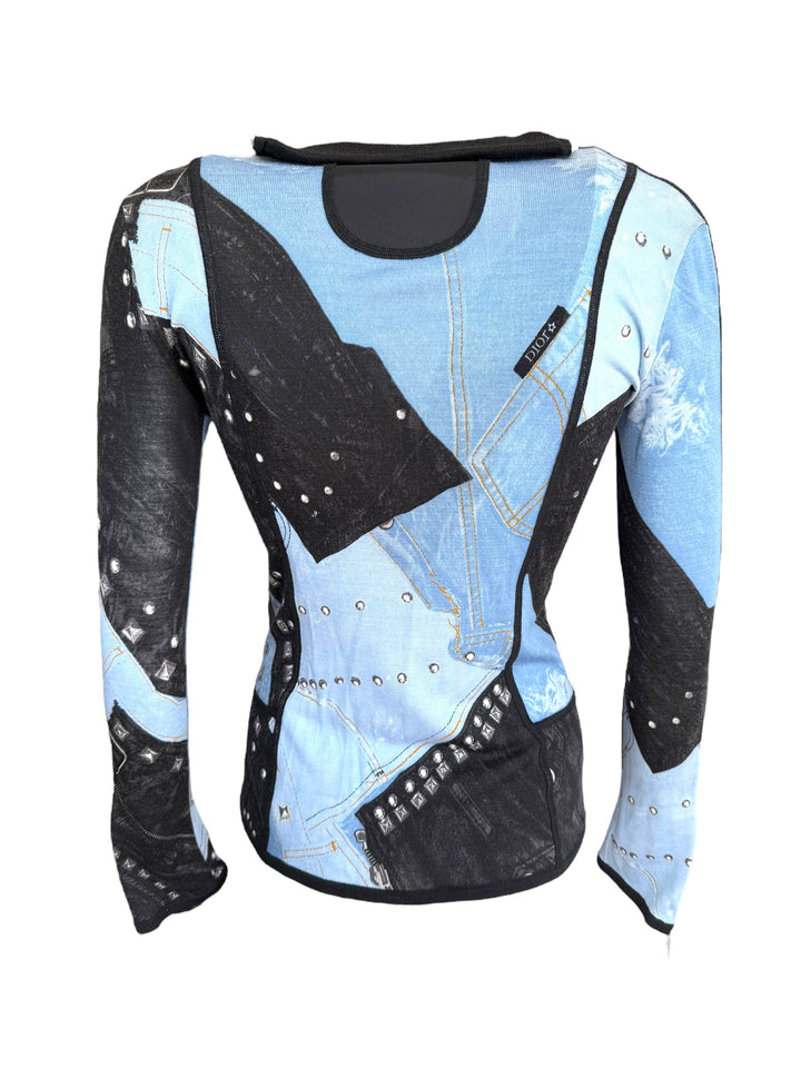 Christian Dior by John Galliano F/W 2004 Trompe-l’Oeil Zip-Up Jacket