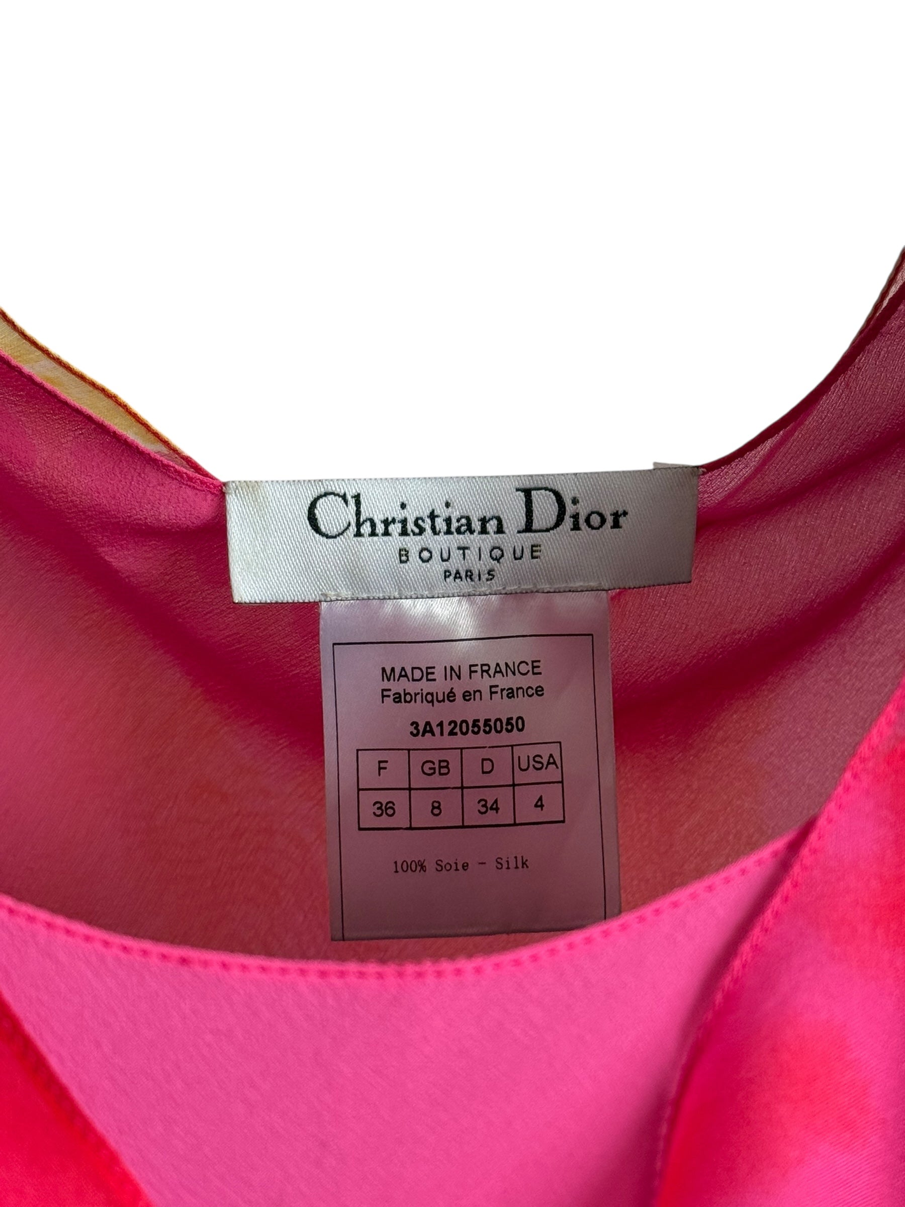 Christian Dior S/S 2003 Tie Dye Silk Set