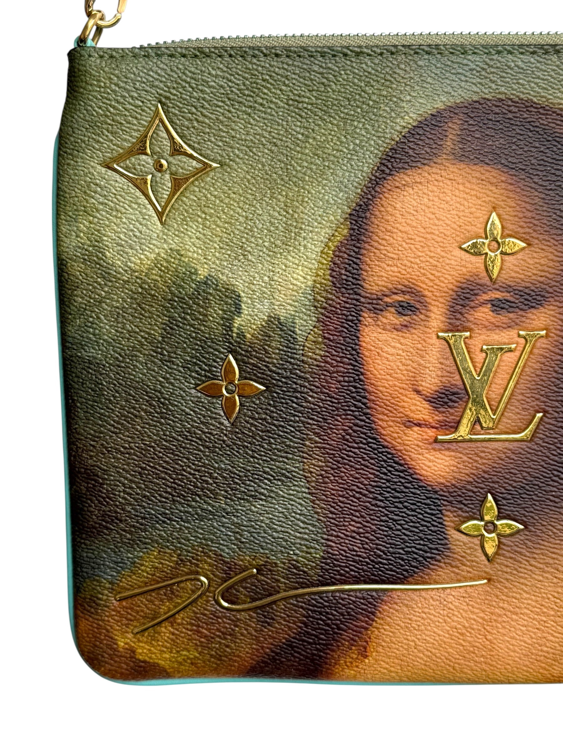 Louis Vuitton 2017 x Jeff Koons Da Vinci Pochette – Vert D’Eau