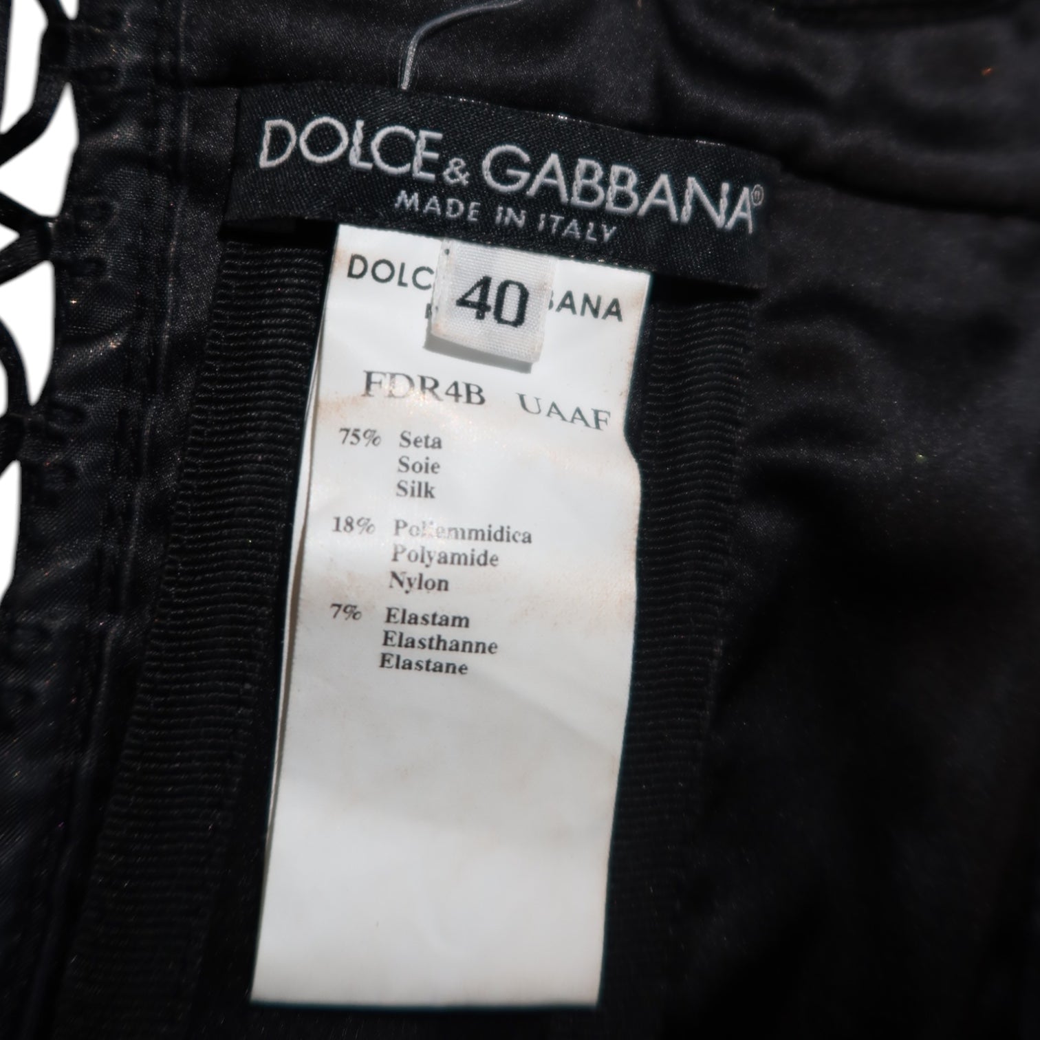 Dolce & Gabbana F/W 2003 Plunging Corset Lace Up Mini Dress