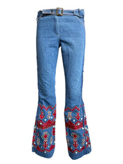 Christian Dior F/W 2002 Embroidery Jeans