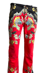 Roberto Cavalli S/S 2003 Cheongsam Jeans