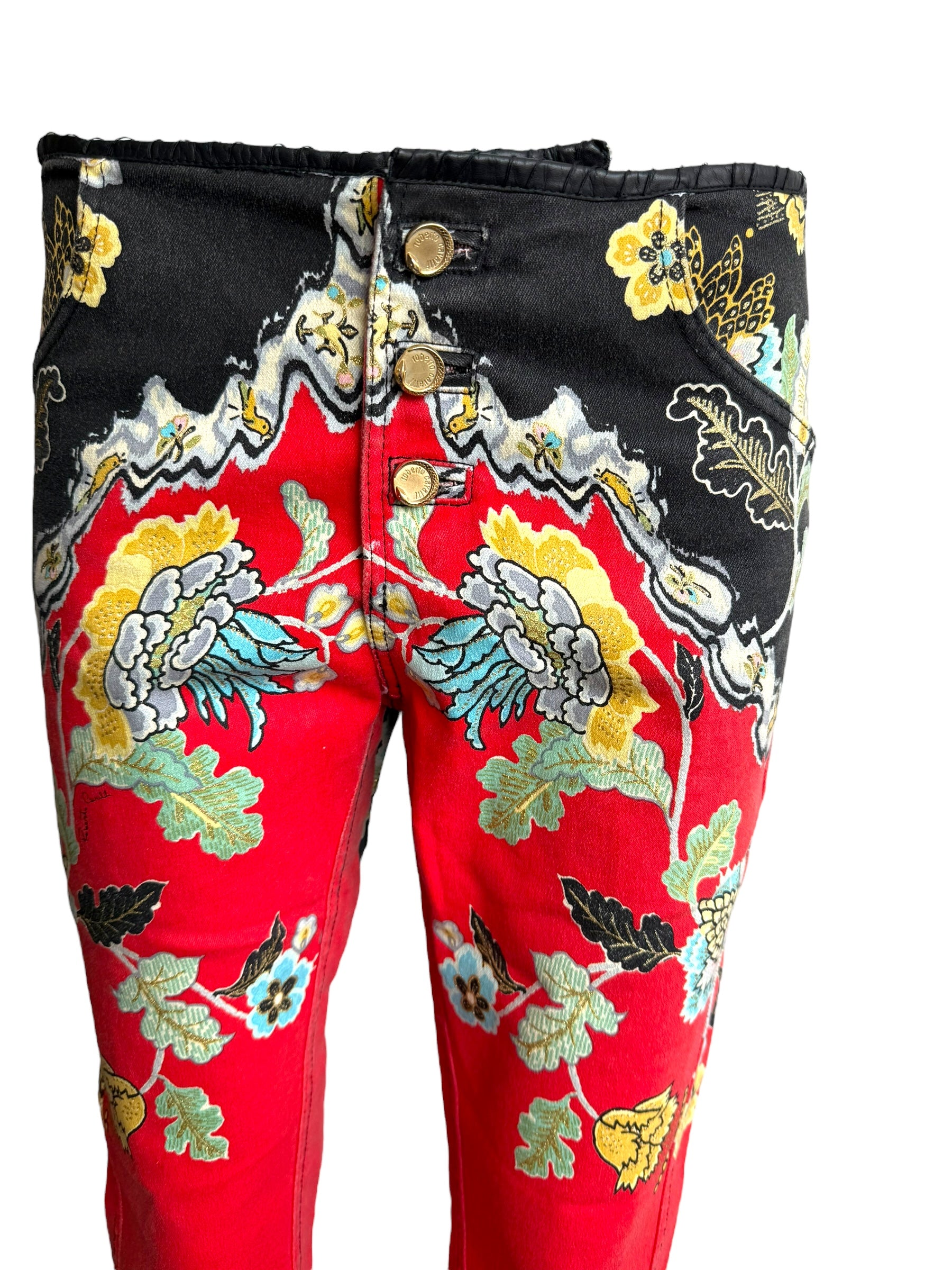 Roberto Cavalli S/S 2003 Cheongsam Jeans