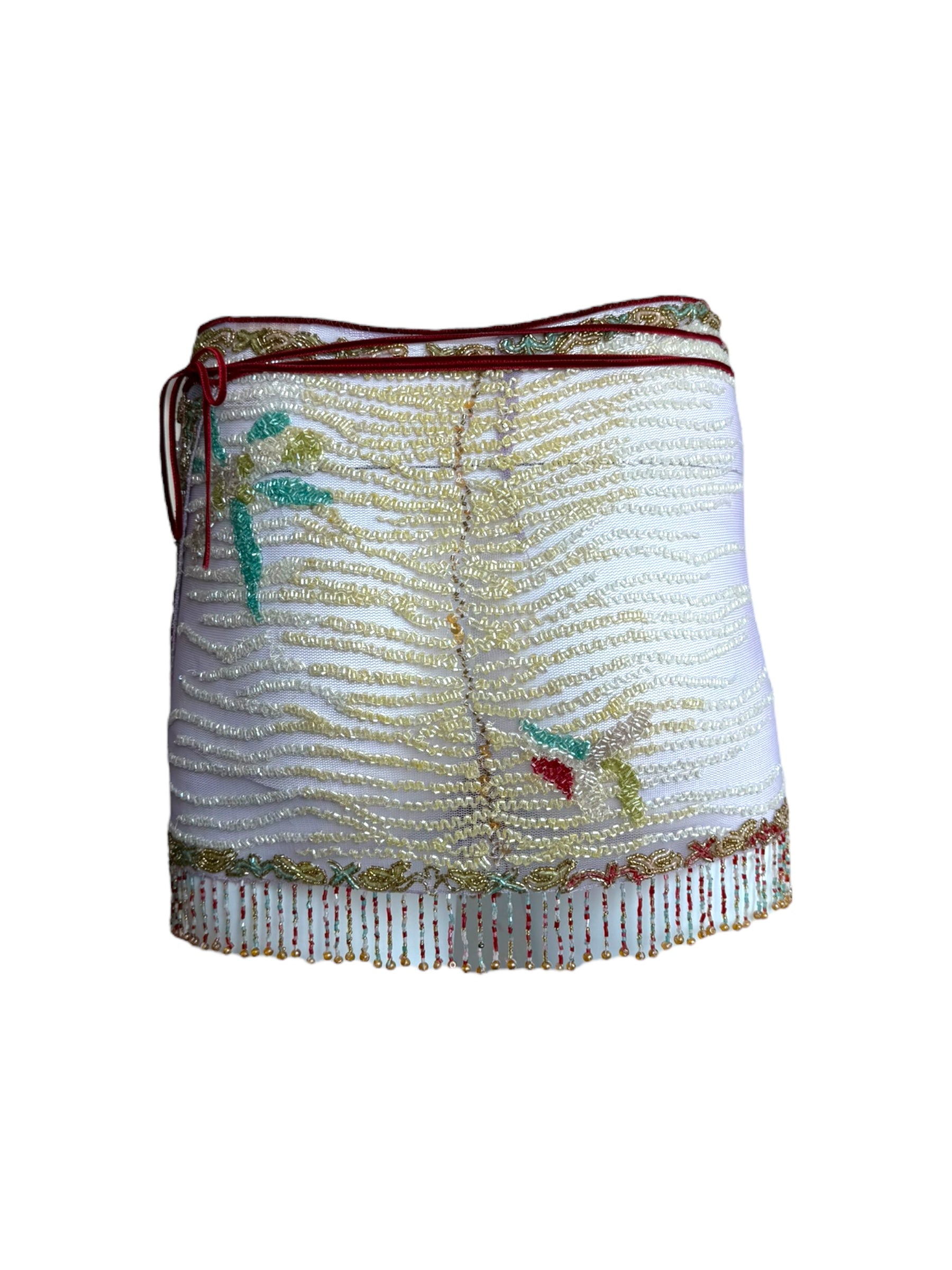 Roberto Cavalli S/S 2000 Beaded Embellished Wrap Skirt