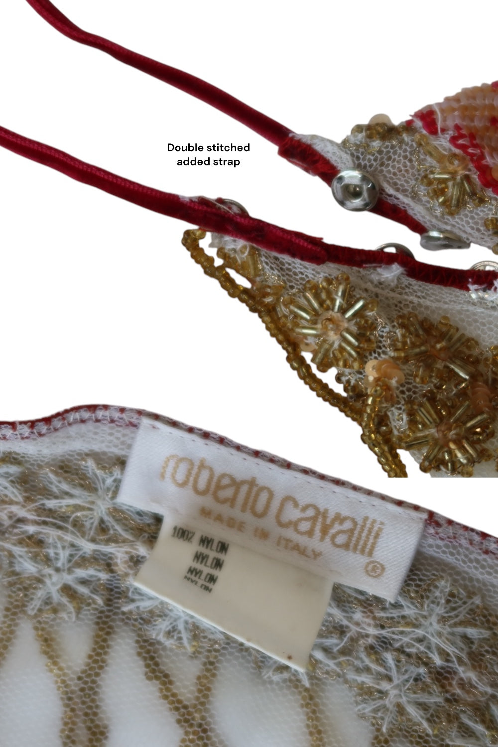 Roberto Cavalli S/S 2000 Beaded Embellished Wrap Skirt
