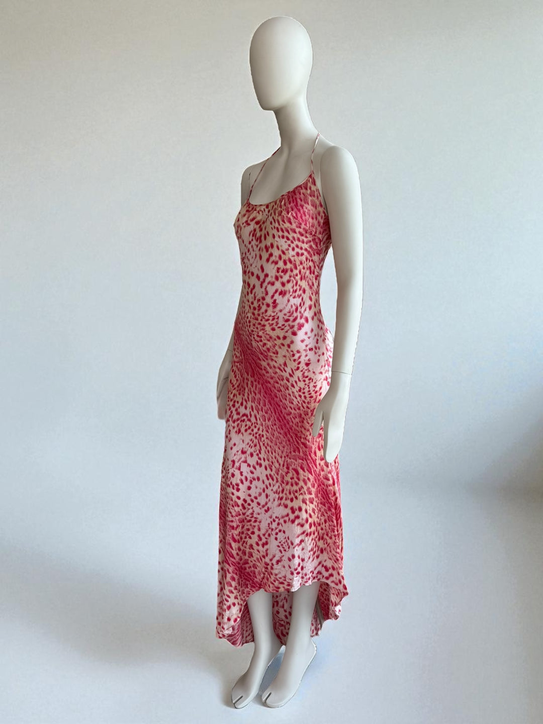 Roberto Cavalli S/S 2001 Maxi Leopard Silk Dress