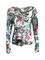 Christian Dior S/S 2004 Gispy Gitane Tattoo Cardigan