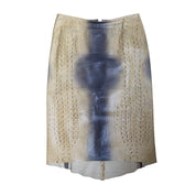 Roberto Cavalli F/W 2000 Croc Leather Trenchcoat And Skirt