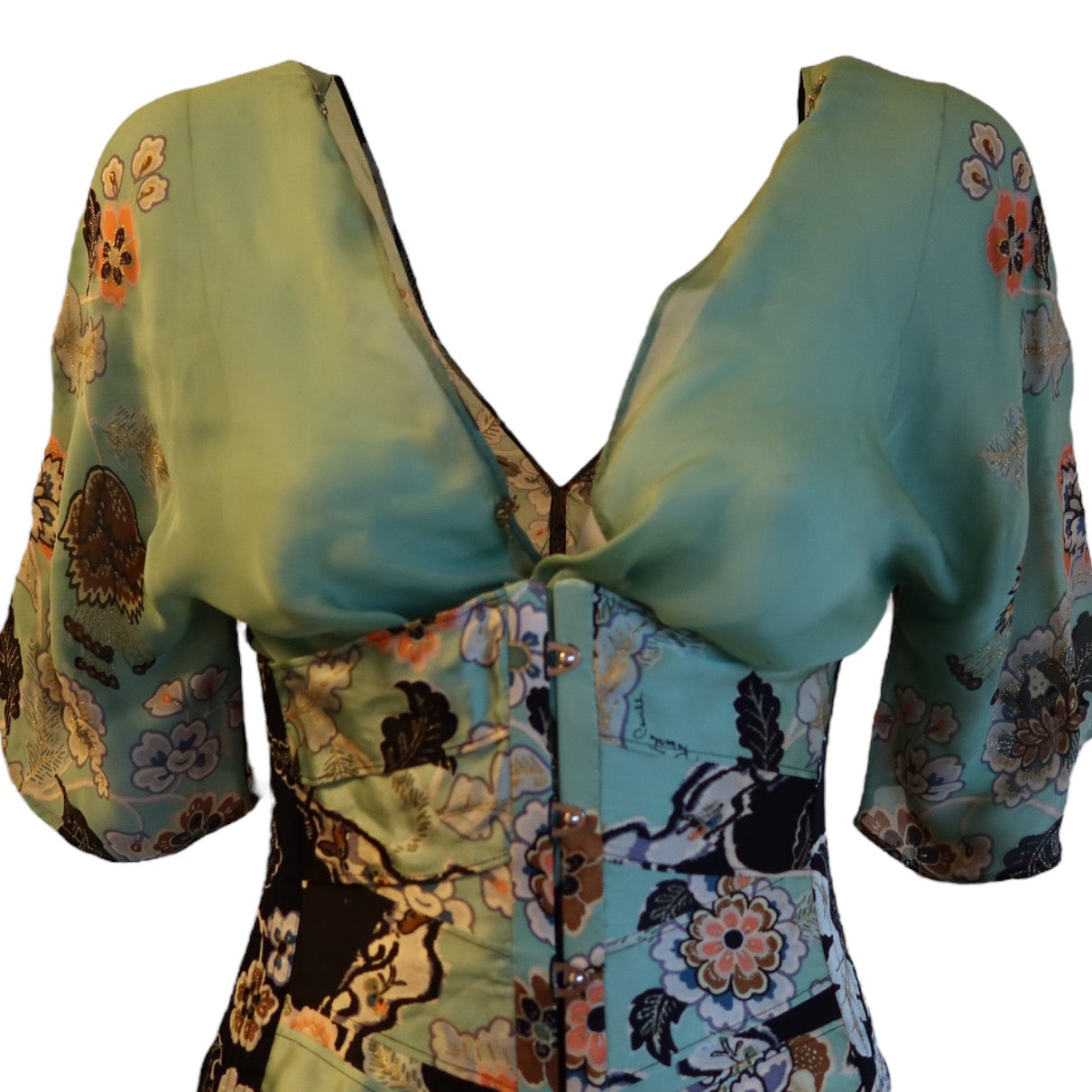 Roberto Cavalli S/S 2003 Chinoiserie Corset & Top