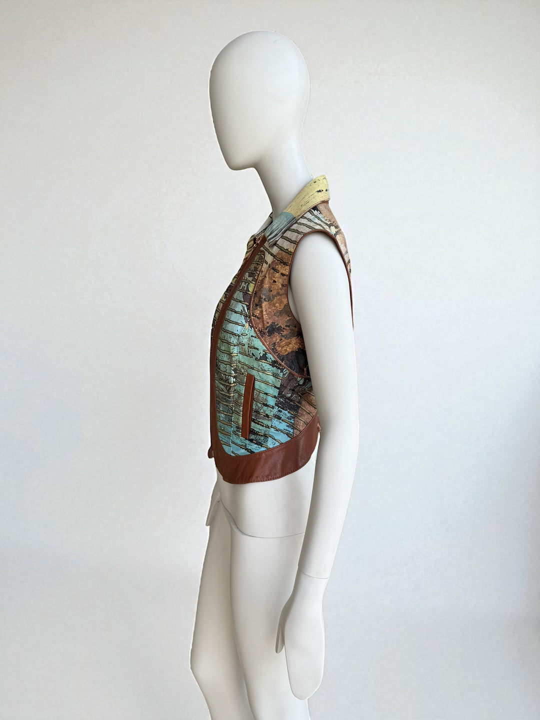 Roberto Cavalli S/S 2002 Lion Leather Gilet